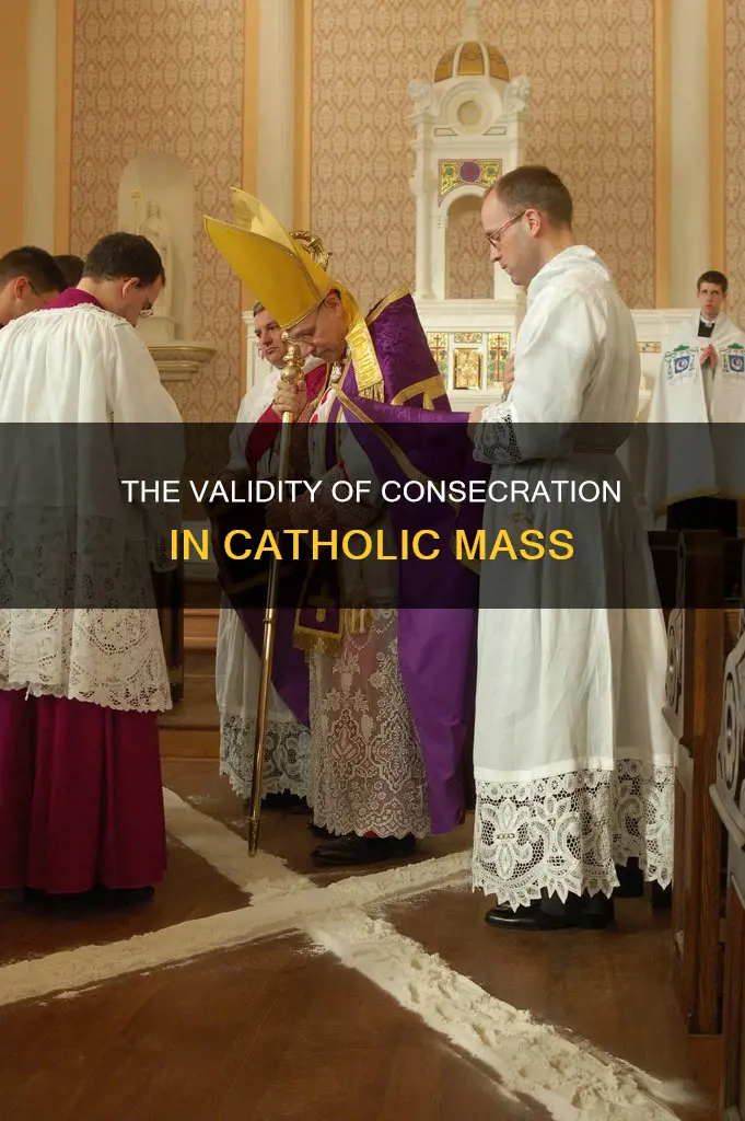 what constitutes a valid consecration for catholic mass