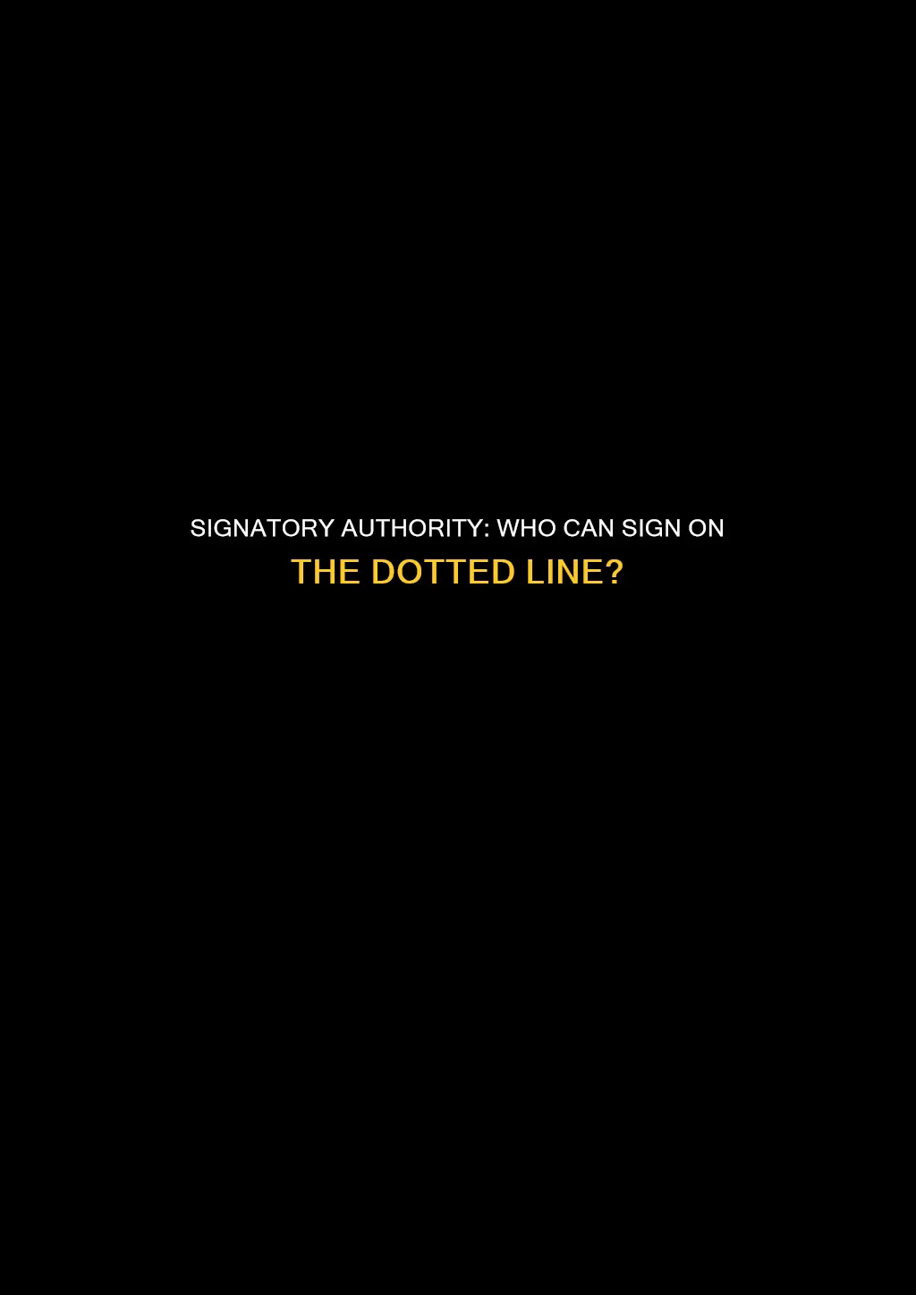 what constitutes a valid corporate signatory to a contract