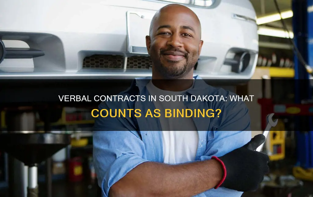 what constitutes a verbal contract in south dakota