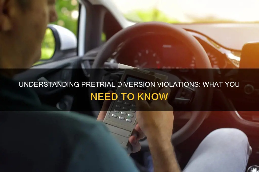 what constitutes a violation of a pretrial diversion