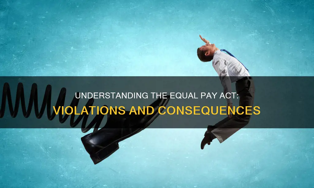 what constitutes a violation of the equal pay act