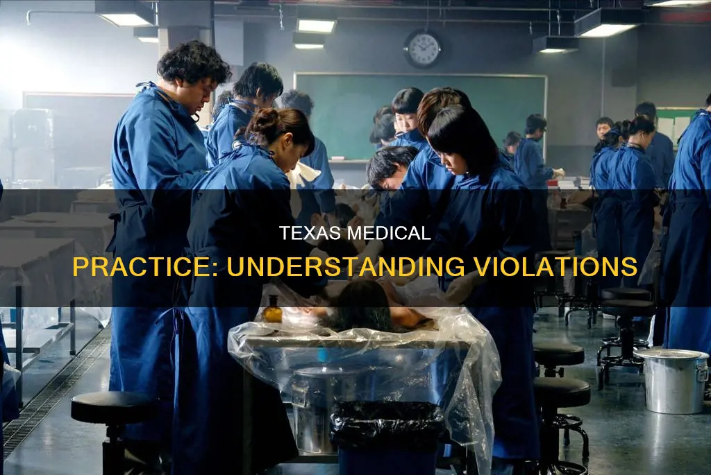 what constitutes a violation of the medical practice act texas