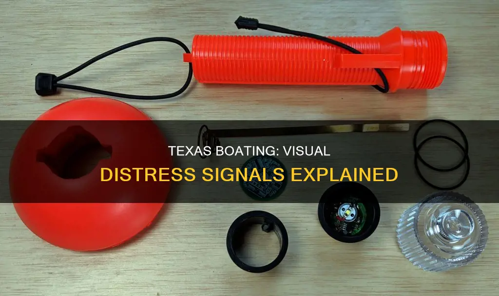 what constitutes a visual distress signal under texas boating regulations