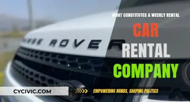 Weekly Car Rental: What Constitutes a Rental Company?