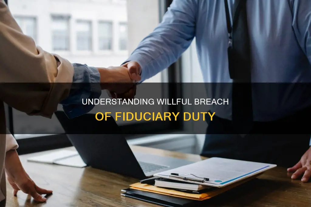 what constitutes a willful breach of fiduciary duty