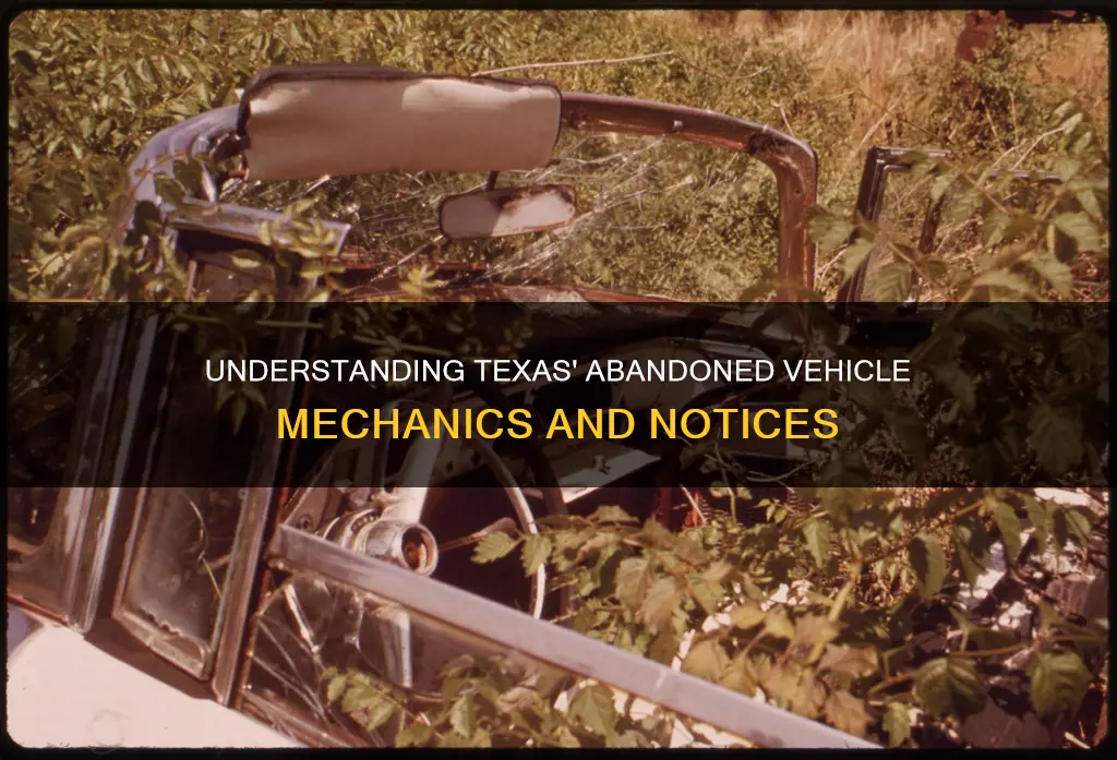 what constitutes abandoned vehicle mechanic shop tx notice