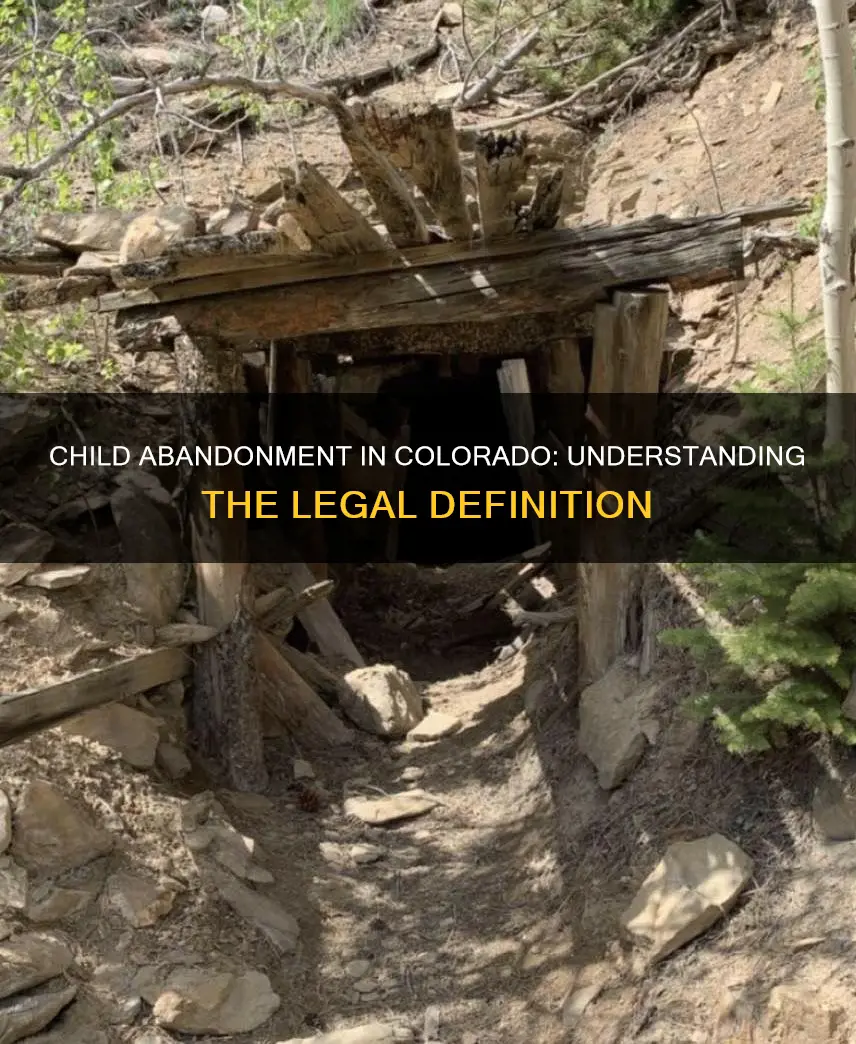 what constitutes abandonment of a child in colorado