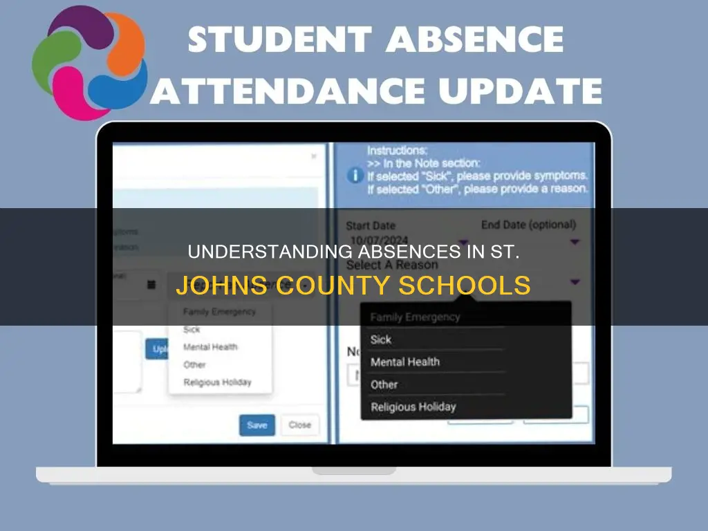 what constitutes an absence in saint johns county schools