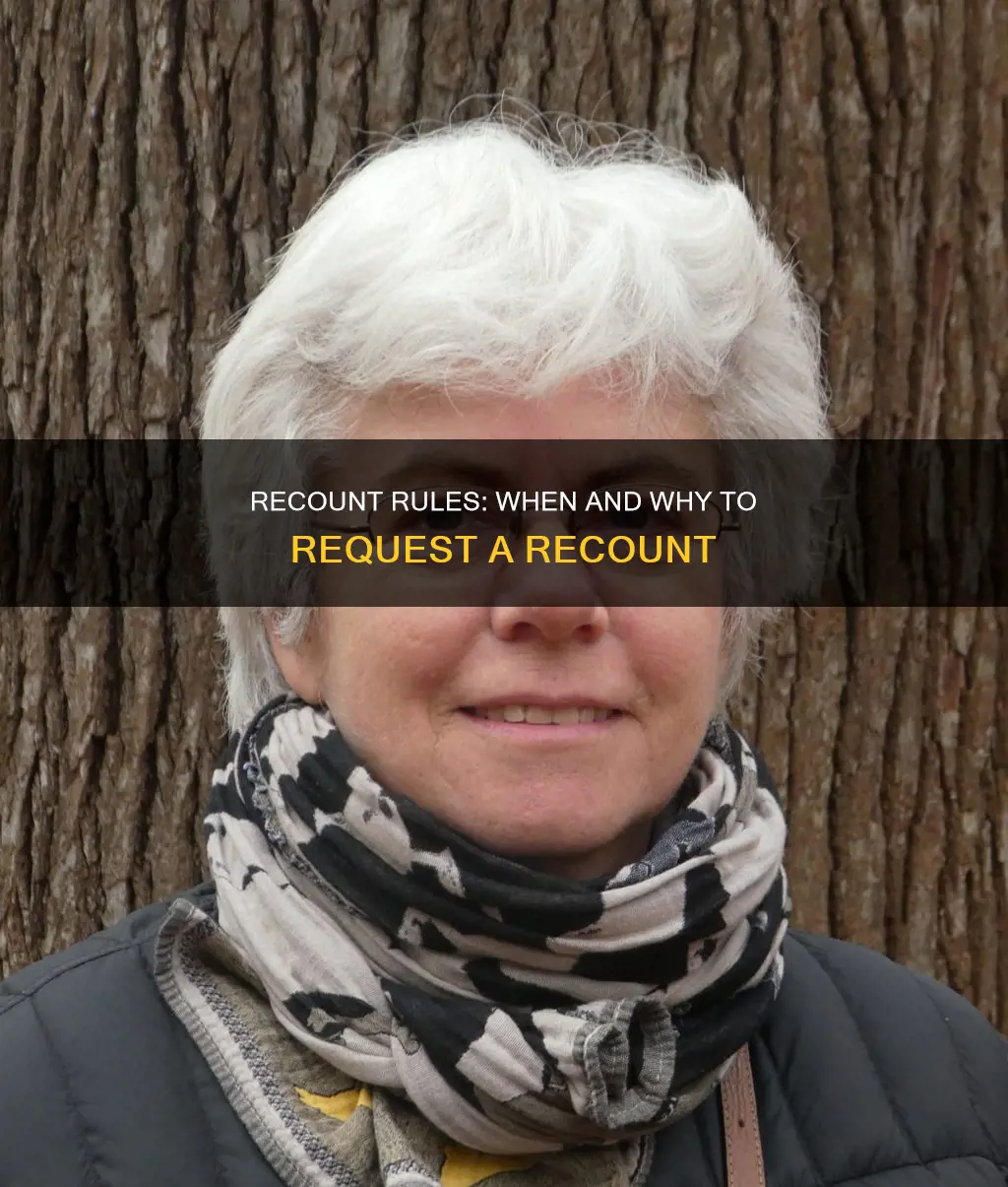 what constitutes an acceptable reason for a recount