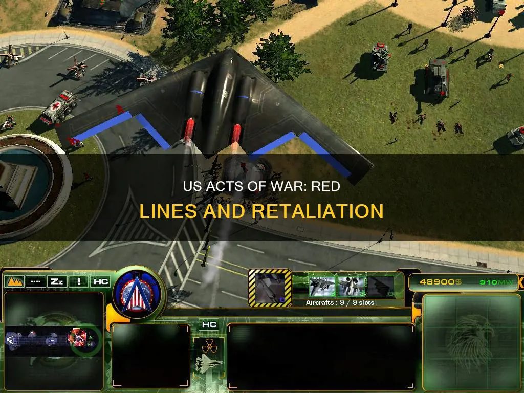 what constitutes an act of war against us