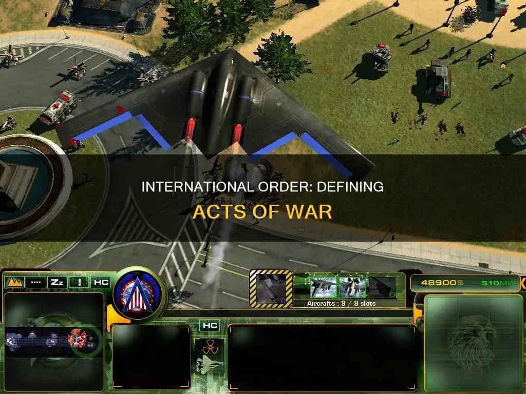 what constitutes an act of war international order