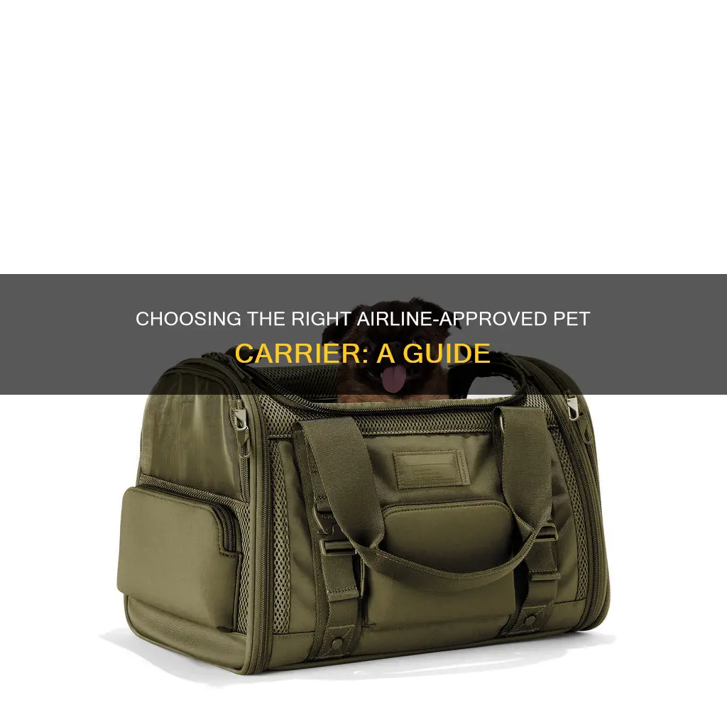 what constitutes an airline approved pet carrier