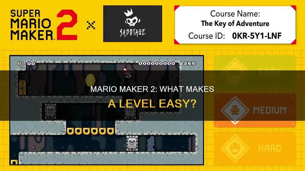 what constitutes an easy level in mario maker 2
