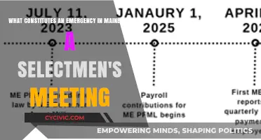 Understanding Emergency Protocols for Selectmen's Meetings in Maine