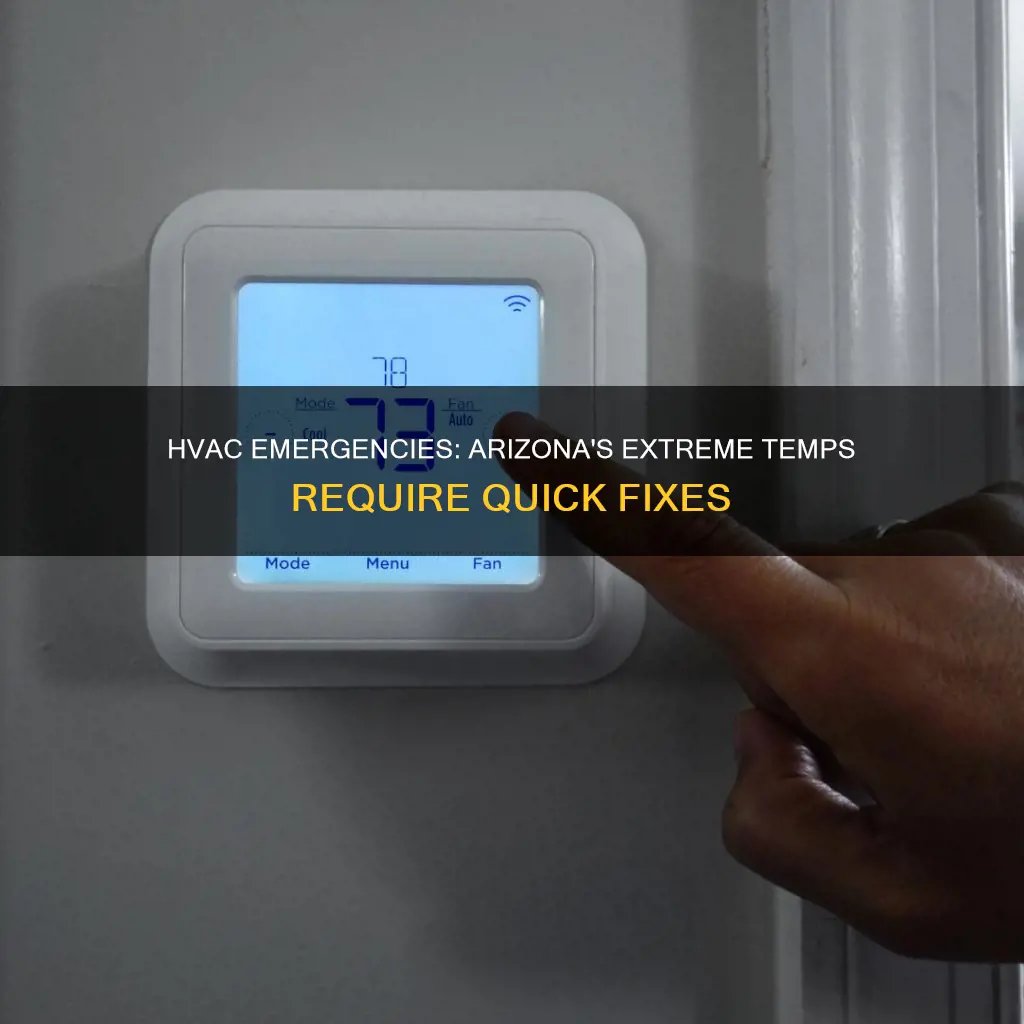 what constitutes an emergency temp for hvac in arizona