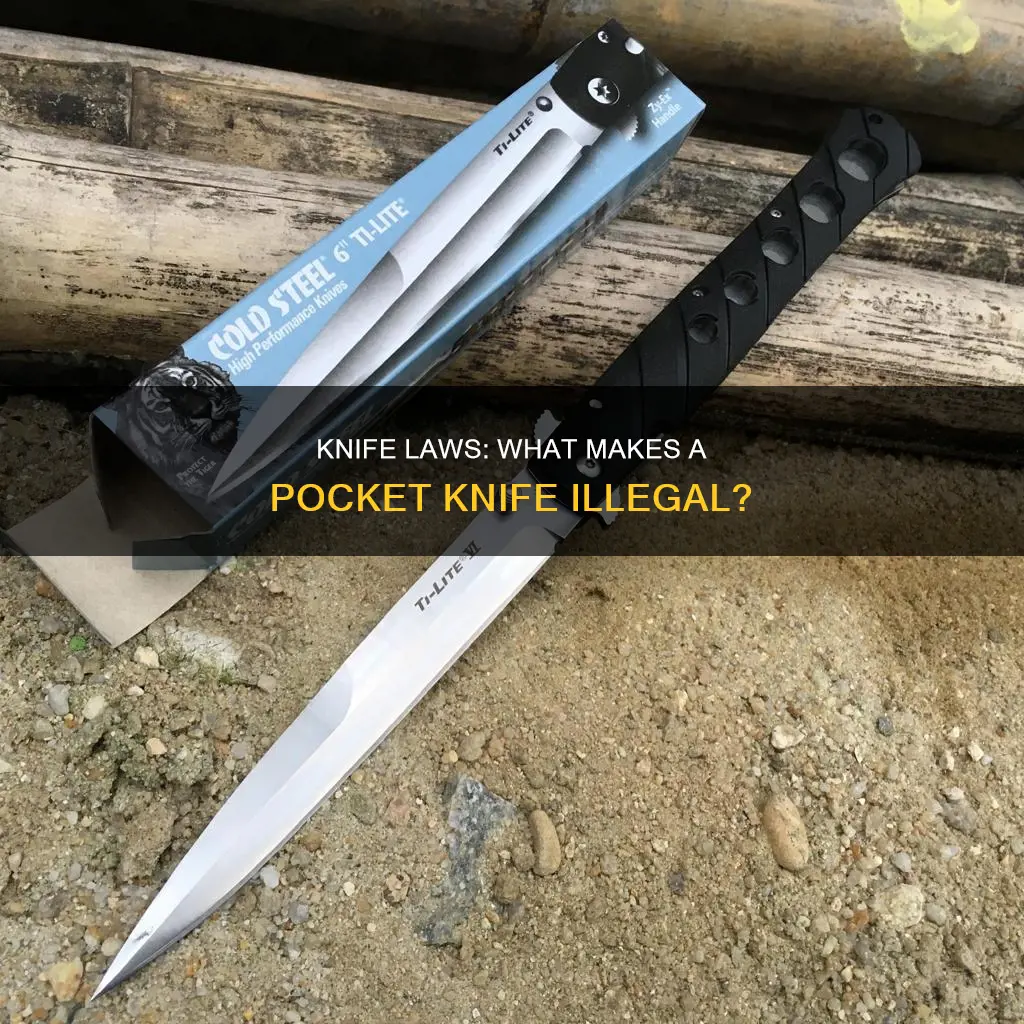 what constitutes an illegal pocket knife to carry