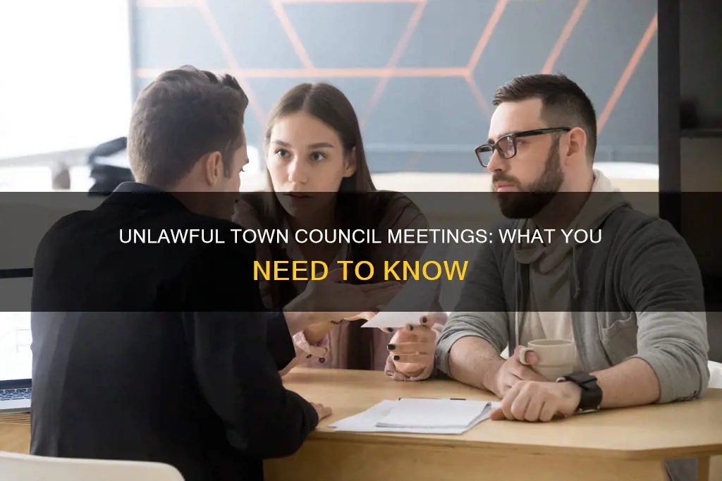 what constitutes an illegal town council meeting in nys