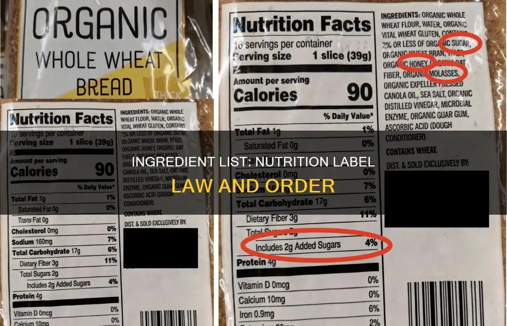 what constitutes an ingriedeant on a nutrion label