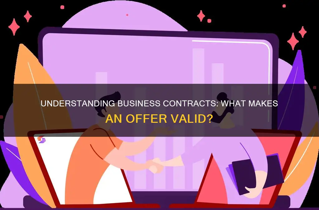 what constitutes an offer in a business contract