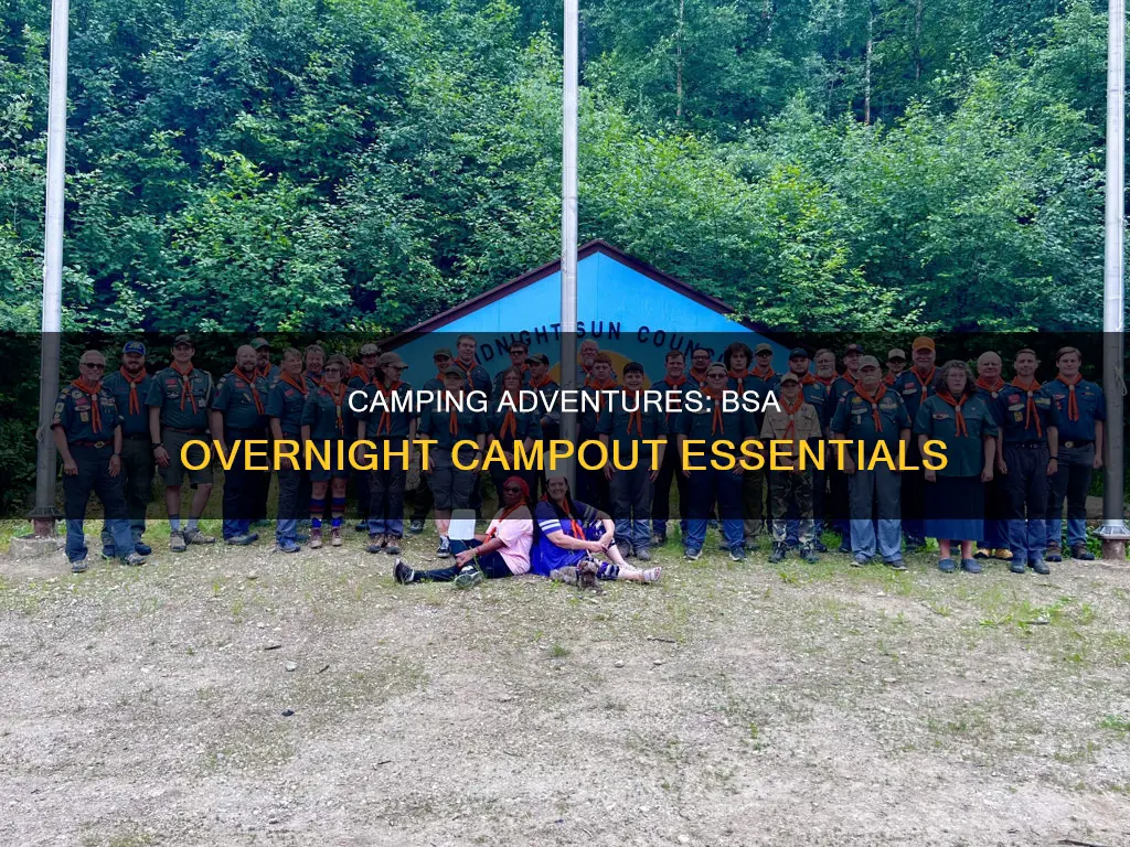 what constitutes an over night campout in bsa