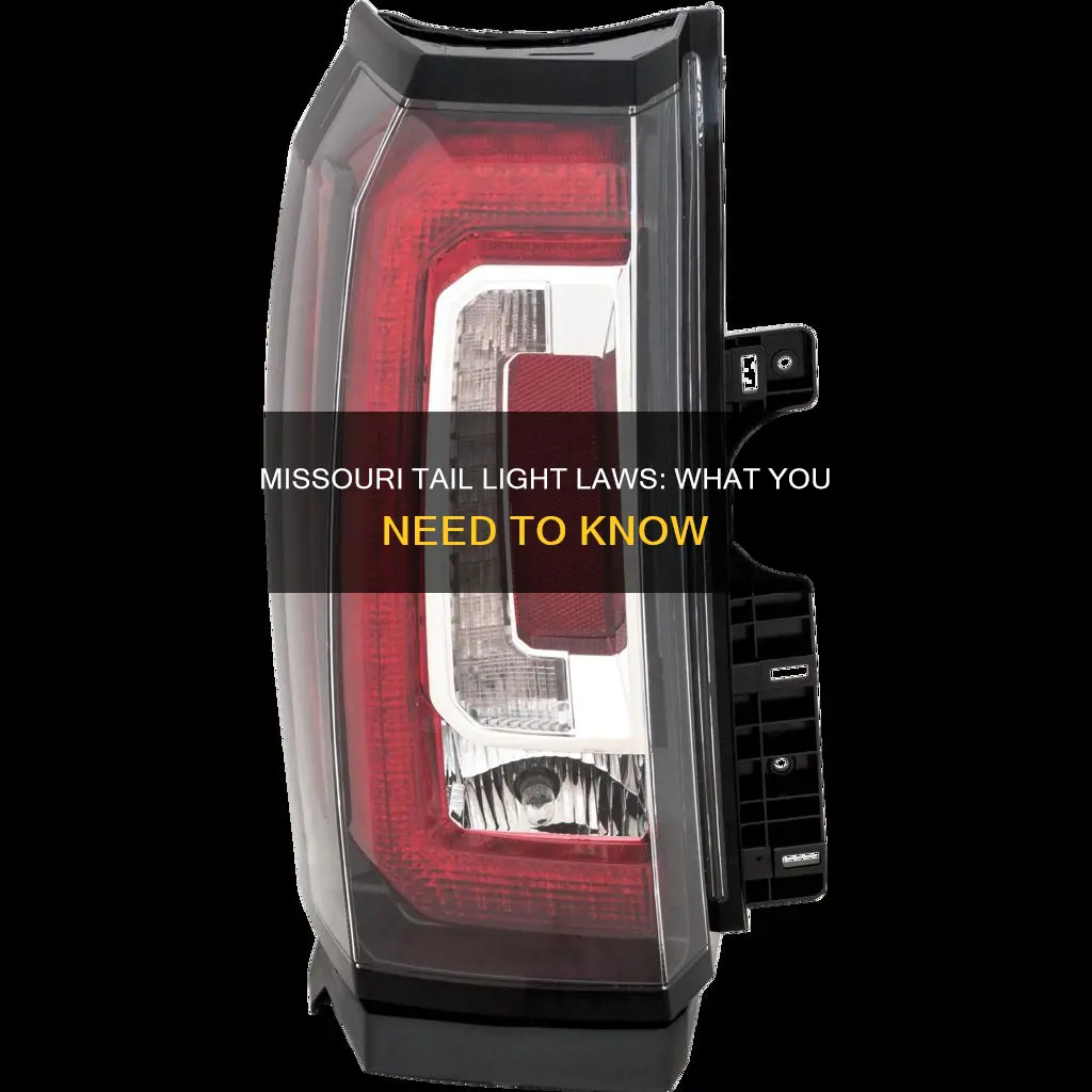 what constitutes as a broken tail light missouri