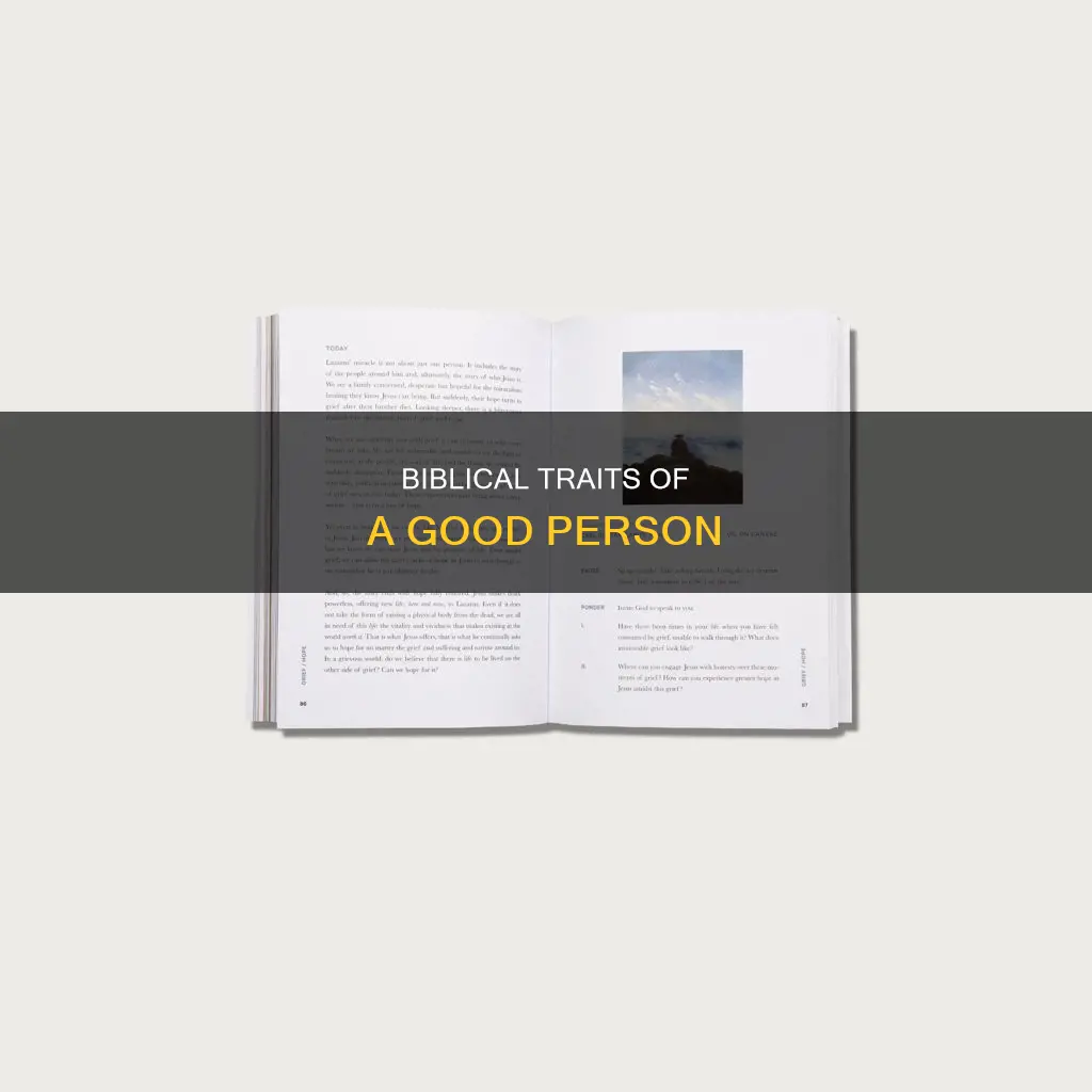 what constitutes as a good person in the bible