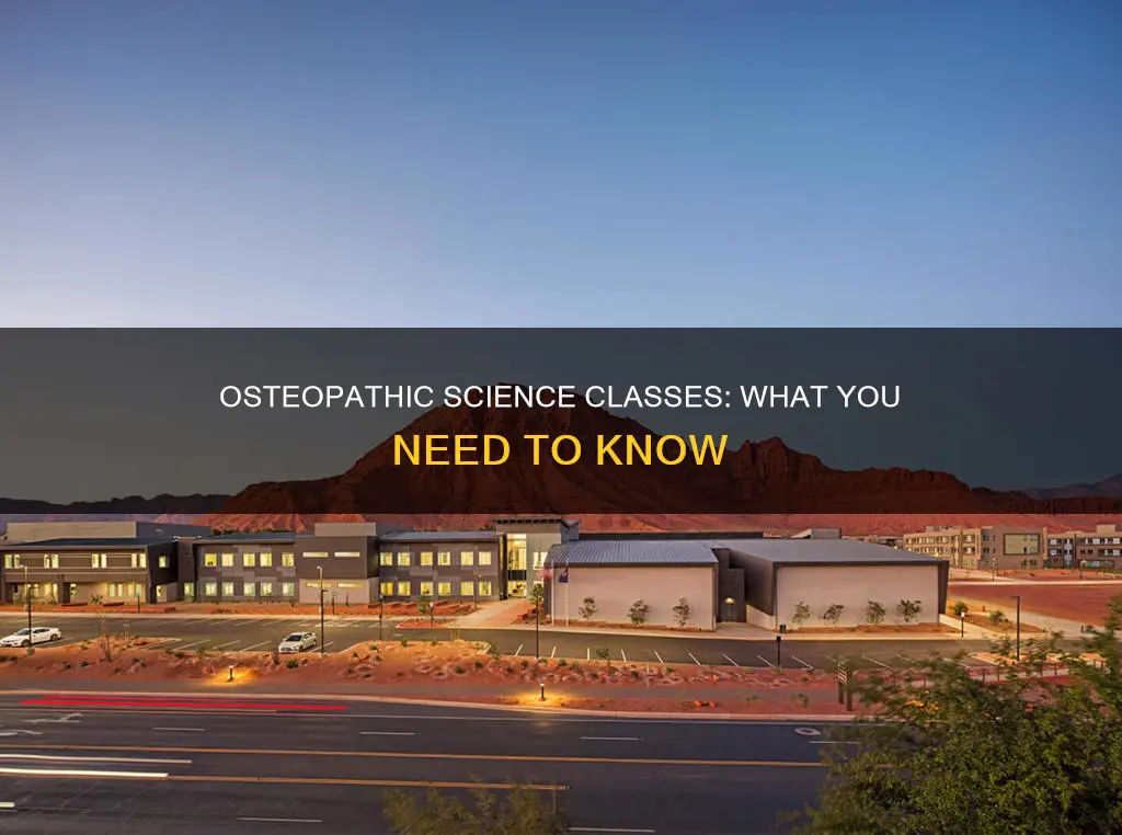 what constitutes as a science class for osteopathic schools