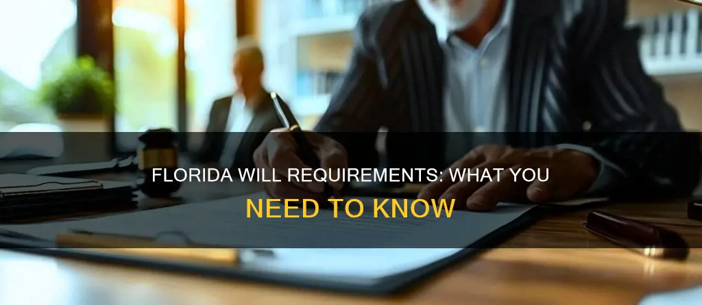 what constitutes as a valid will in florida