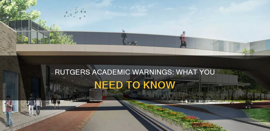what constitutes as academic warning at rutgers university
