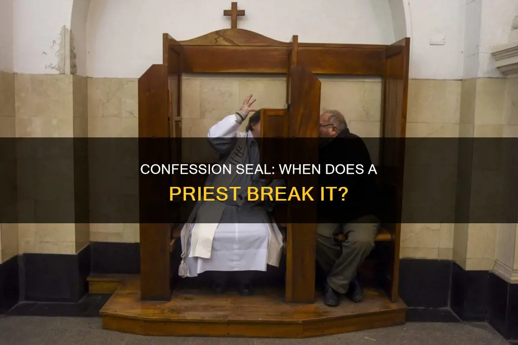 what constitutes as breaking the seal of confession
