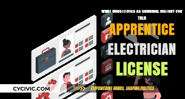 Criminal History: Electrician Apprentice Licensing Requirements