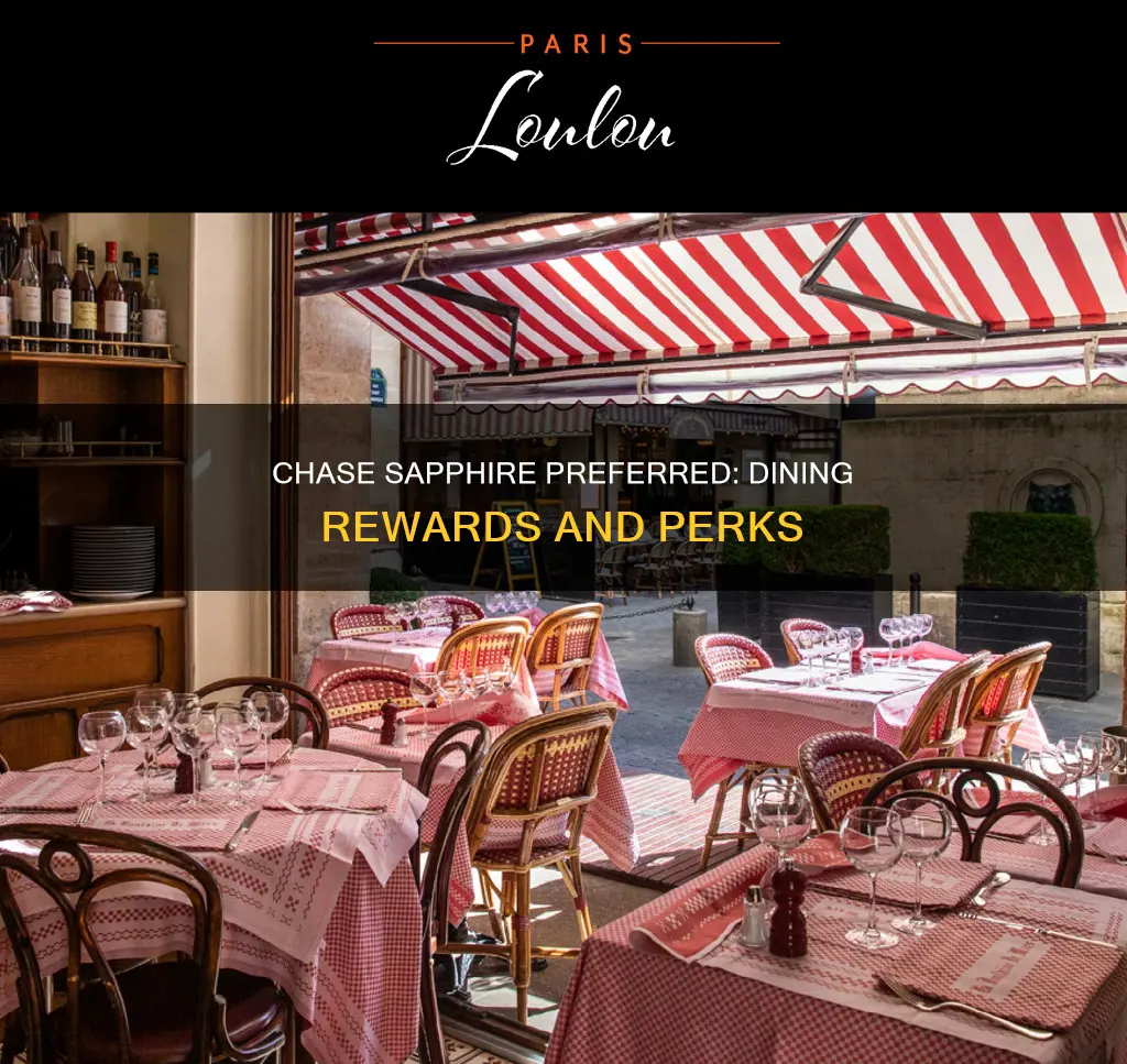 what constitutes as dining for chase saphire preferred