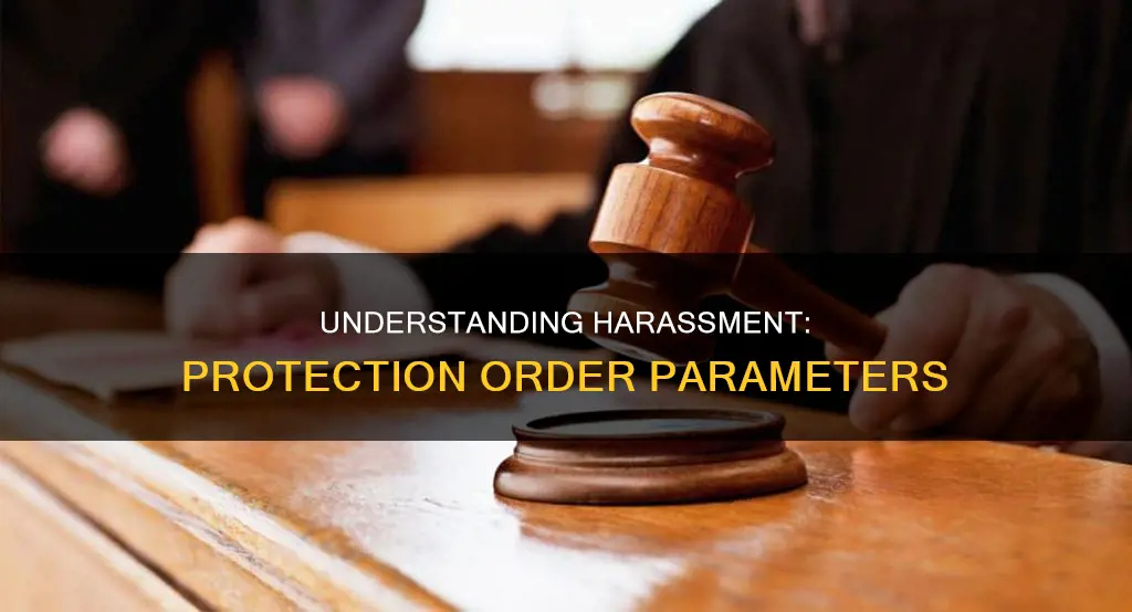 what constitutes as harassment in a protection order