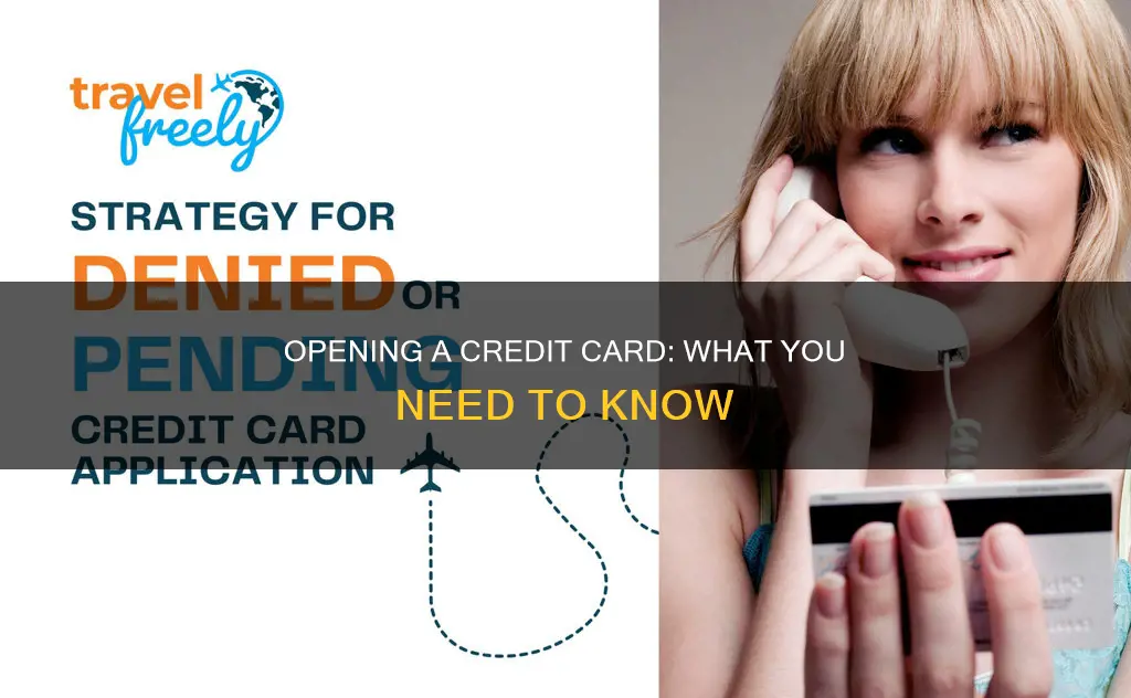 what constitutes as opening a credit card account