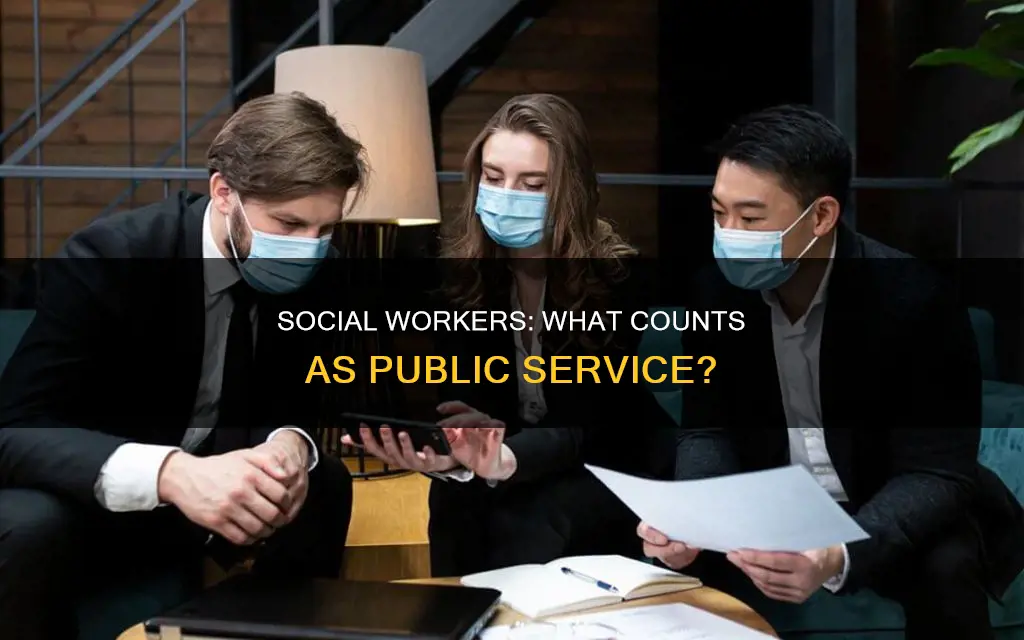 what constitutes as public service emploment for social workers