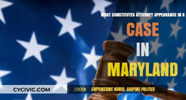 Attorney Appearance in Maryland: What Constitutes It?