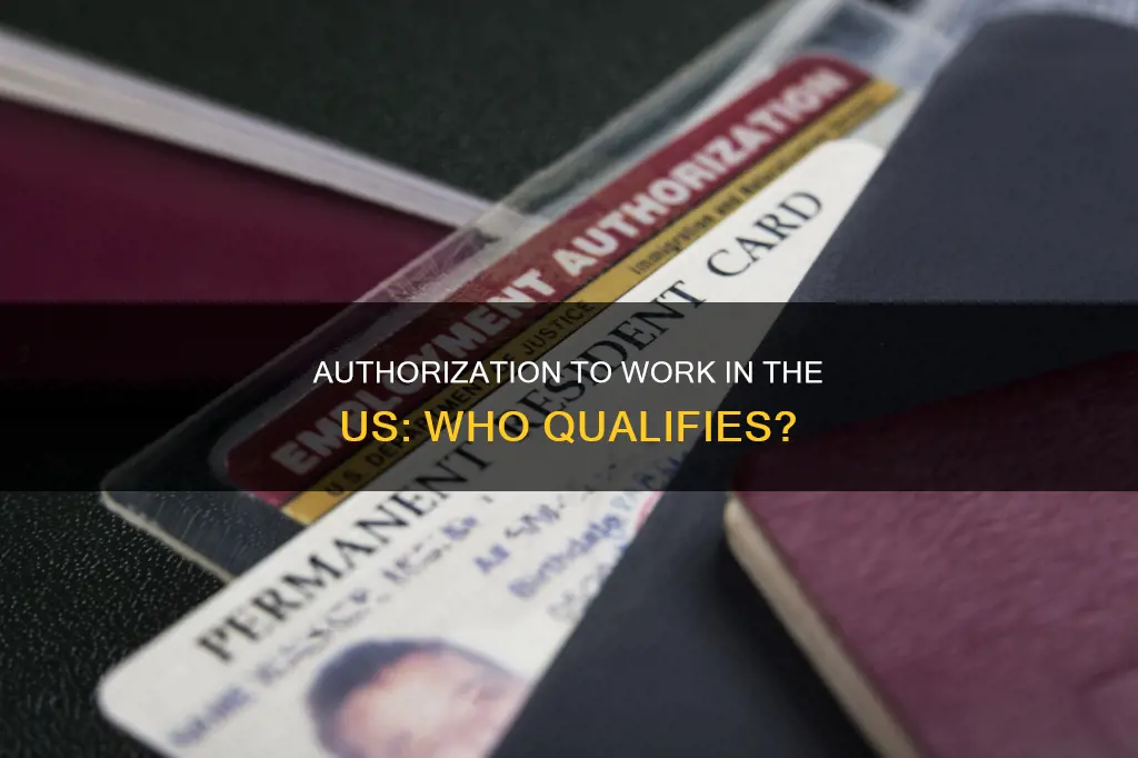 what constitutes authorization to work in the us