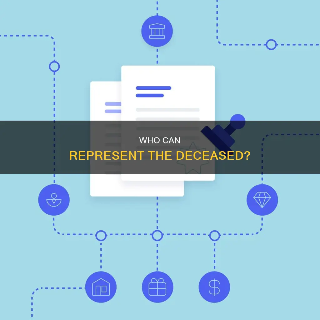 what constitutes authrity to represent an deceased individual