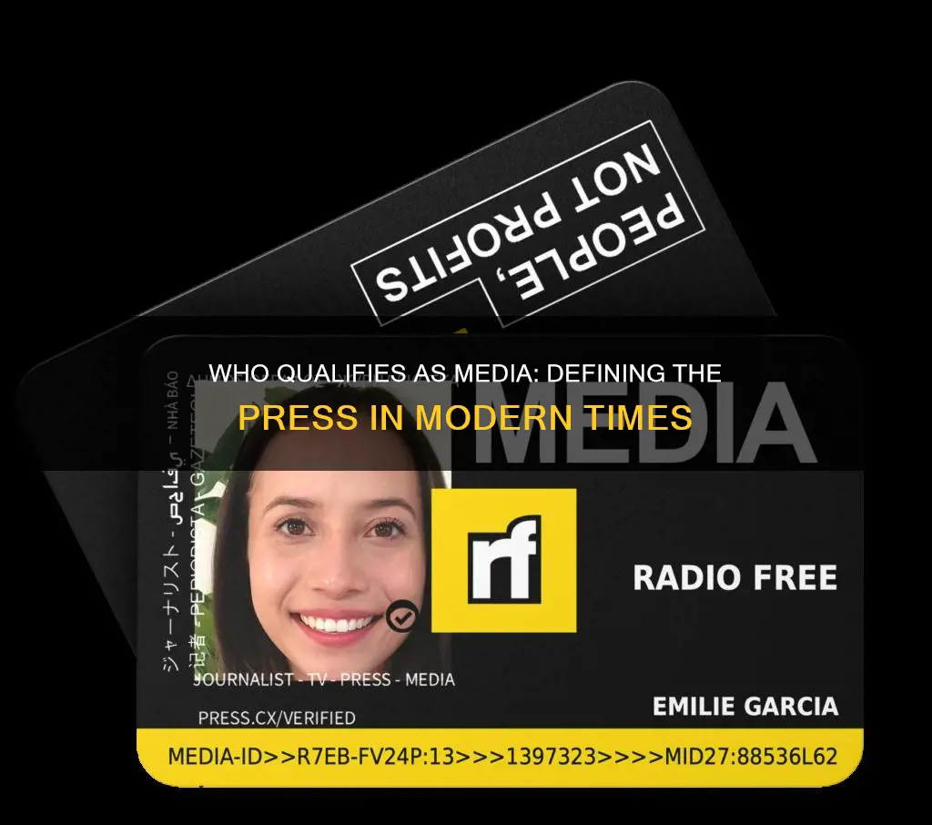 what constitutes being a member of the media