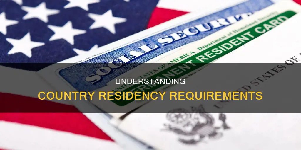 what constitutes being a resident of a country