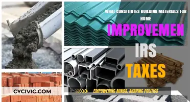 Home Improvement Tax Benefits: Building Materials and More