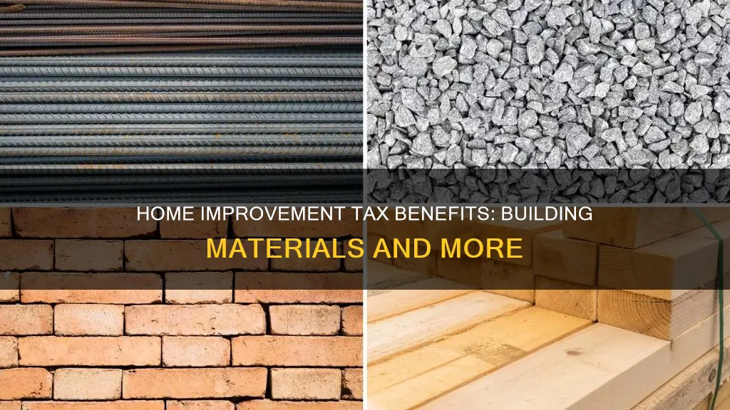 what constitutes building materials for home improvement irs taxes