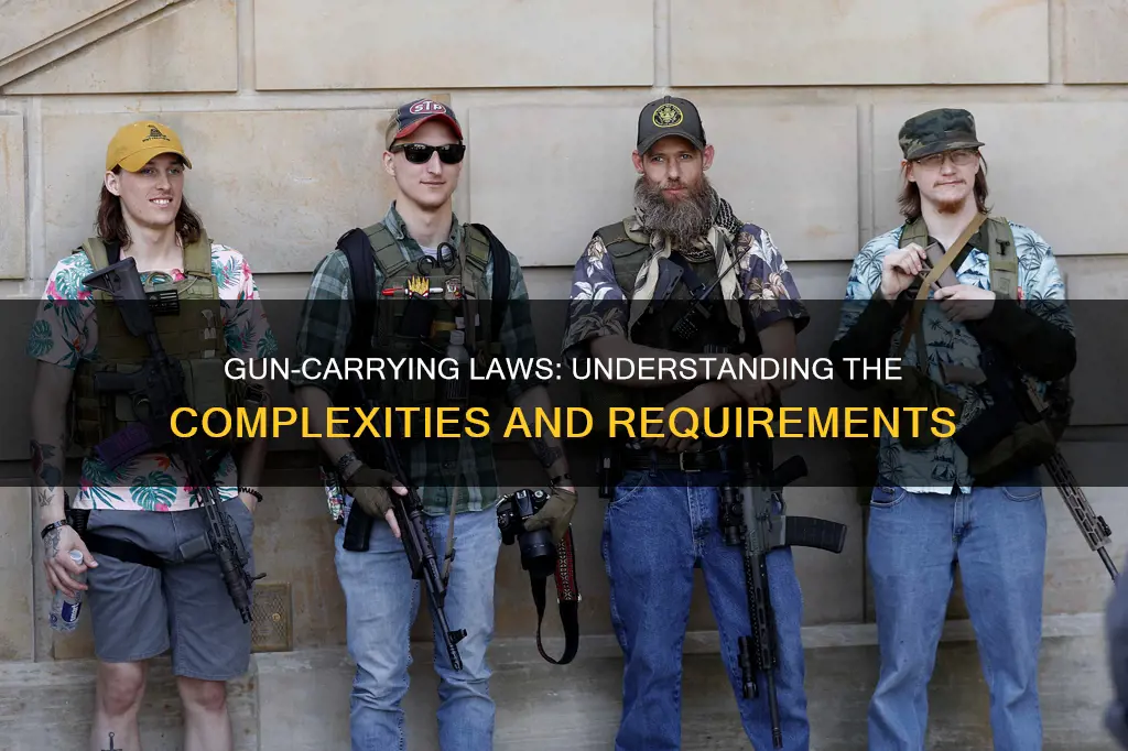 what constitutes carrying a gun