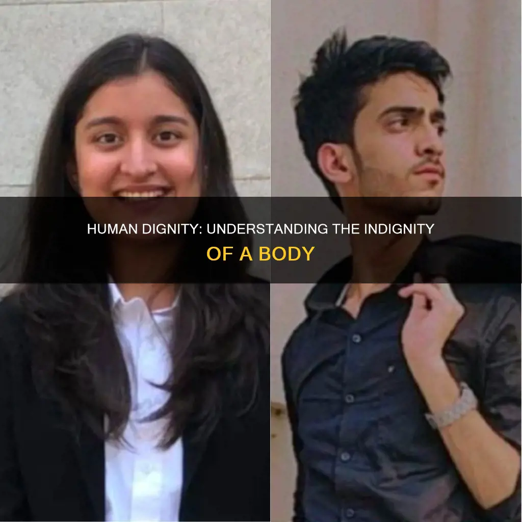 what constitutes committing an indignity to a human body dignity