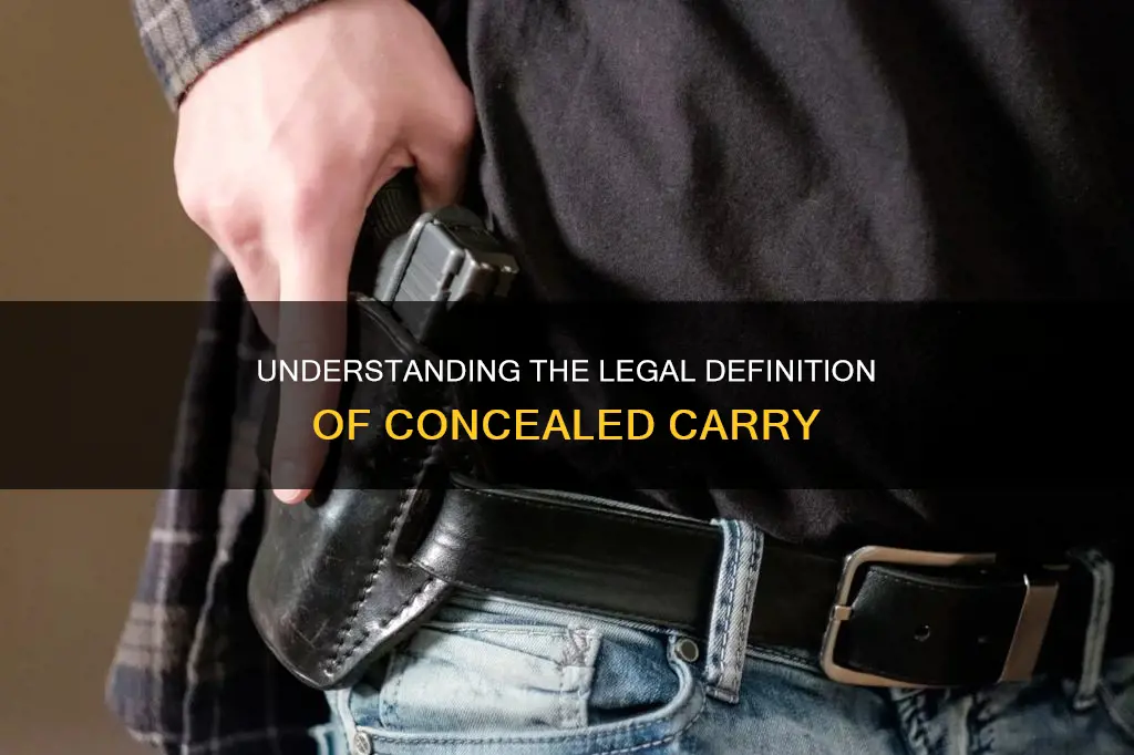 what constitutes concealed carry