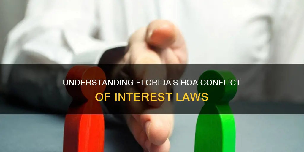 what constitutes conflict of interest for hoa florida