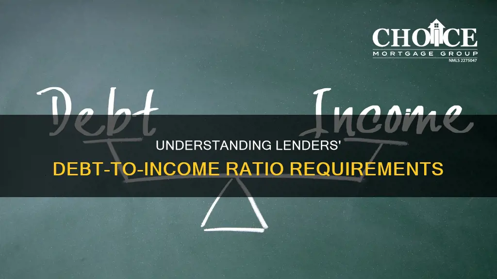 what constitutes debt to income ration for a lender