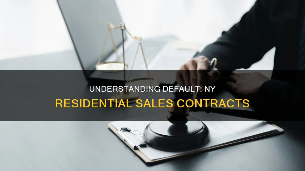 what constitutes default in ny residential sales contract