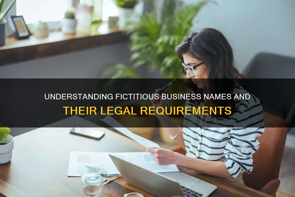 what constitutes doing business under a fictitious name