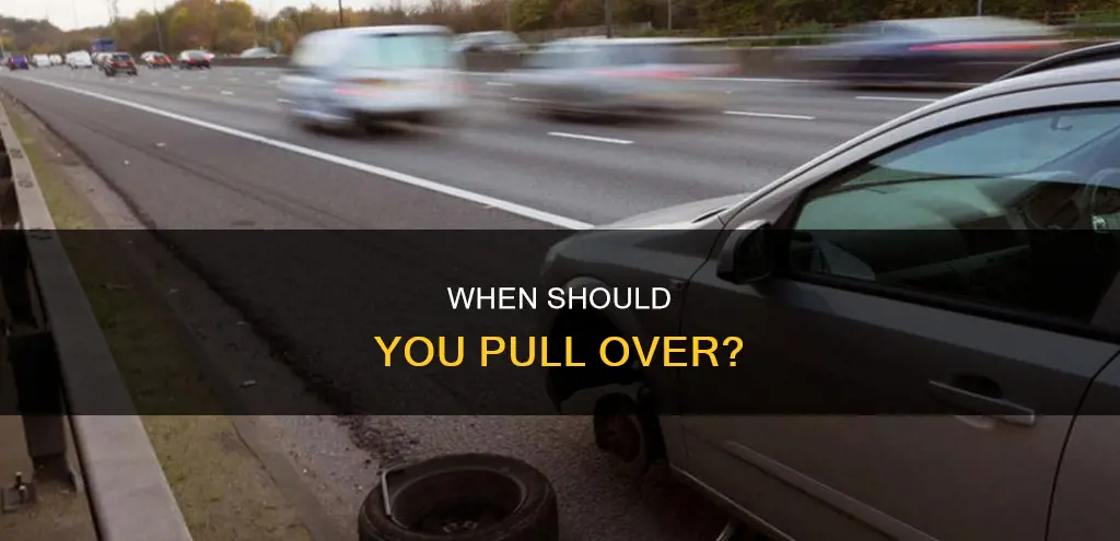 what constitutes emergency to pull over to the shoulder